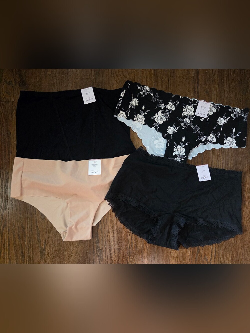 Lot Of 4 New Auden Large 12/14 Panties